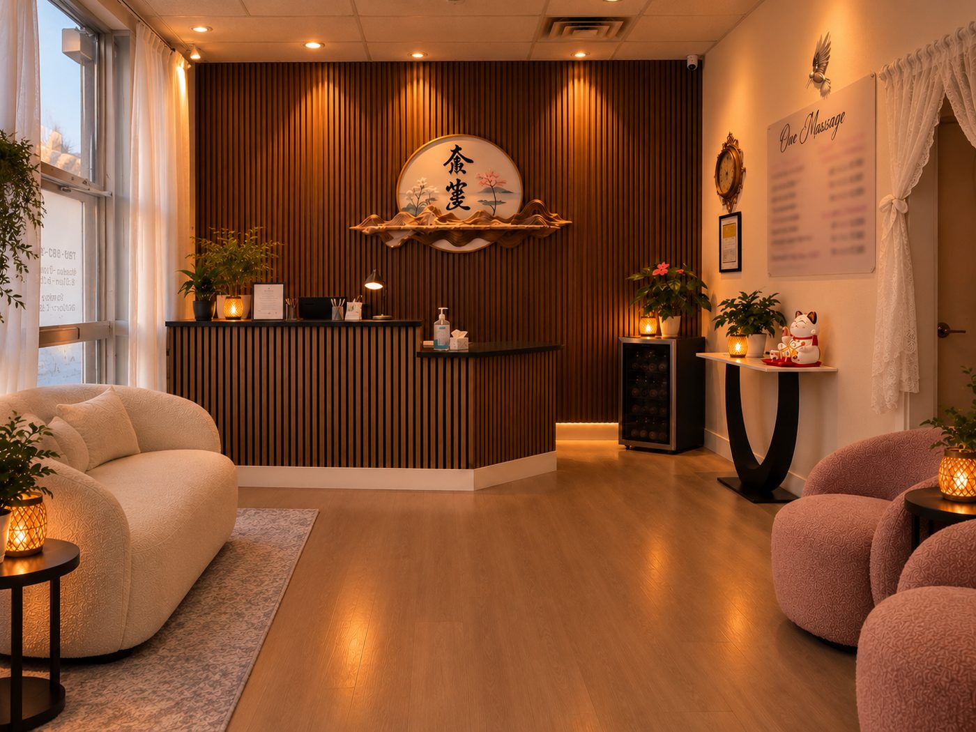 One Massage lobby and reception