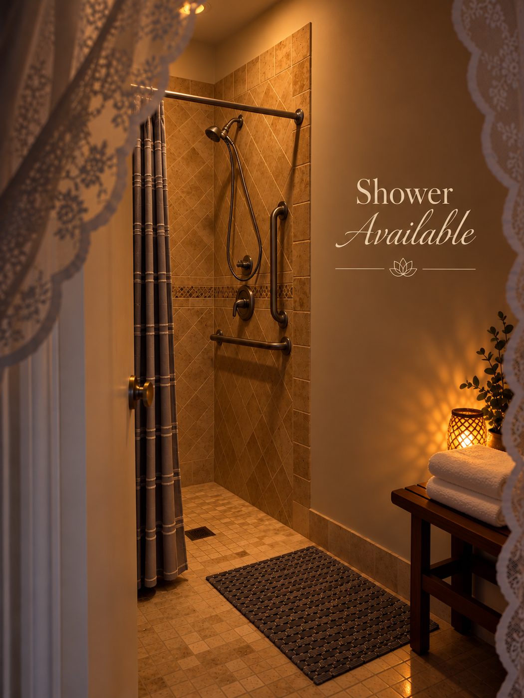 Shower available